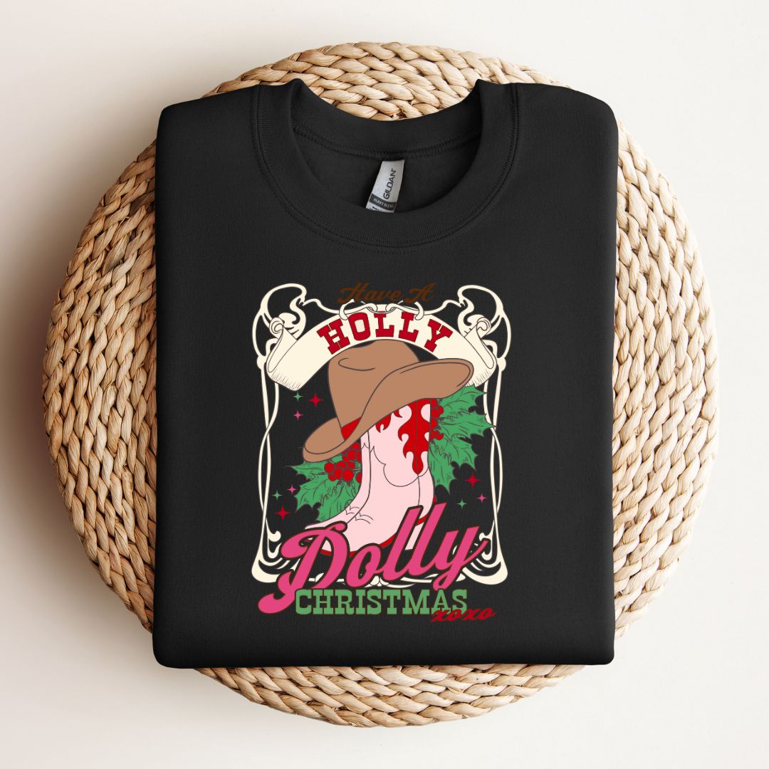 Holly Dolly Christmas Crewneck